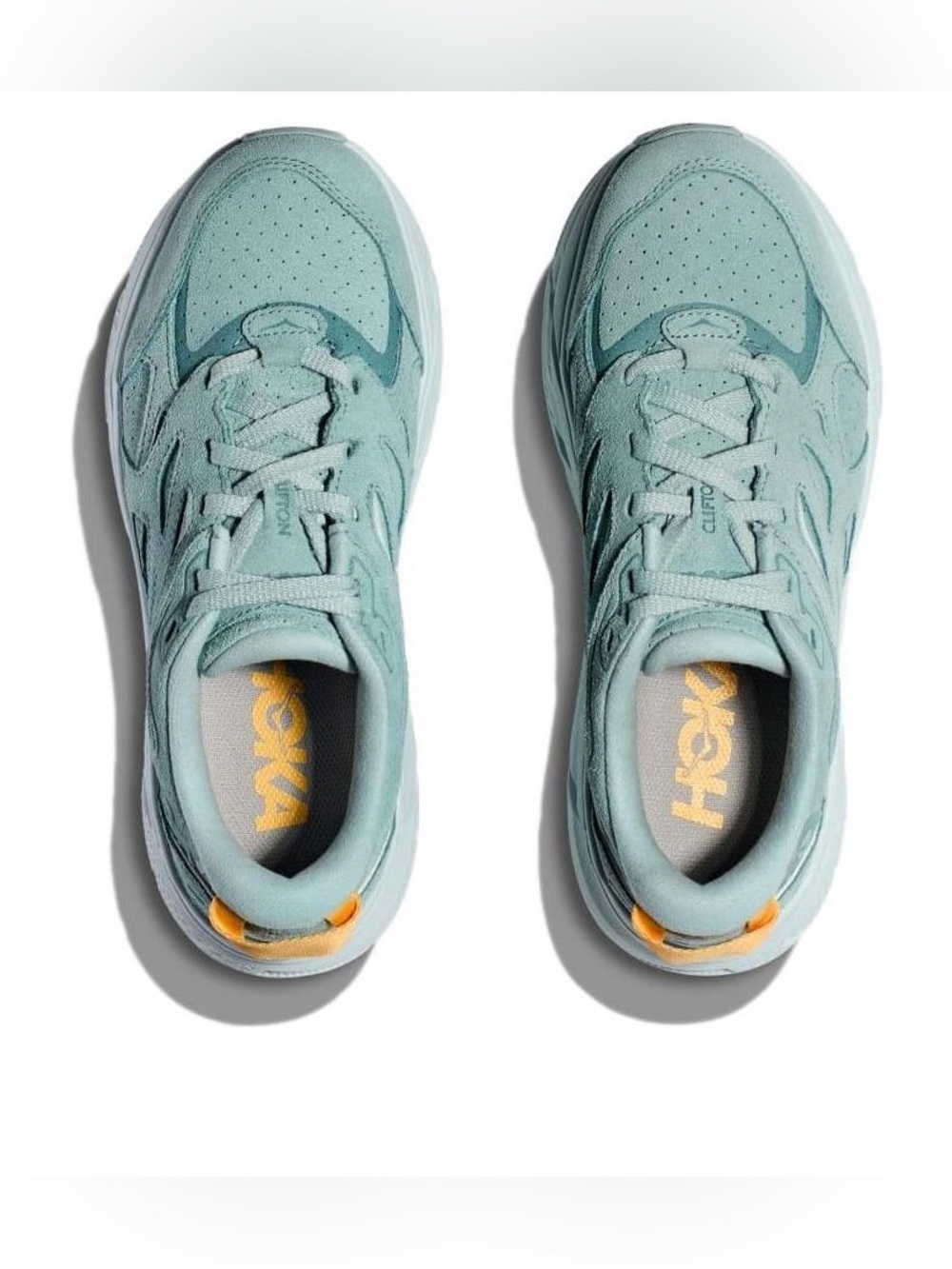 Hoka One One Clifton L Suede Size 14 Men’s Shoes Running Teal